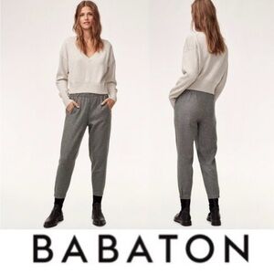 Babaton Virgin Wool Dexter Pants Small Grey